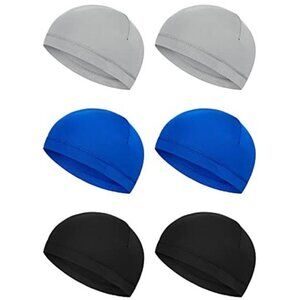Cooling Skull Cap Helmet Liner Sweat Wicking Running Cycling Beanie 6 Pack Men